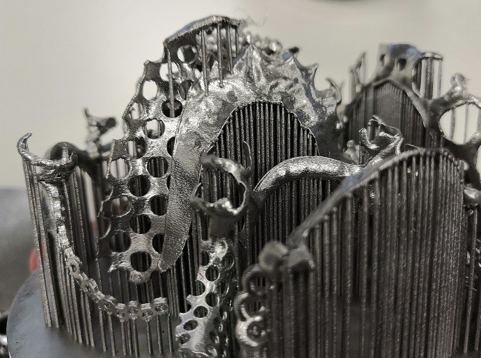 Печать ажурных элементов из металла на 3D принтере Coherent CREATOR Ra